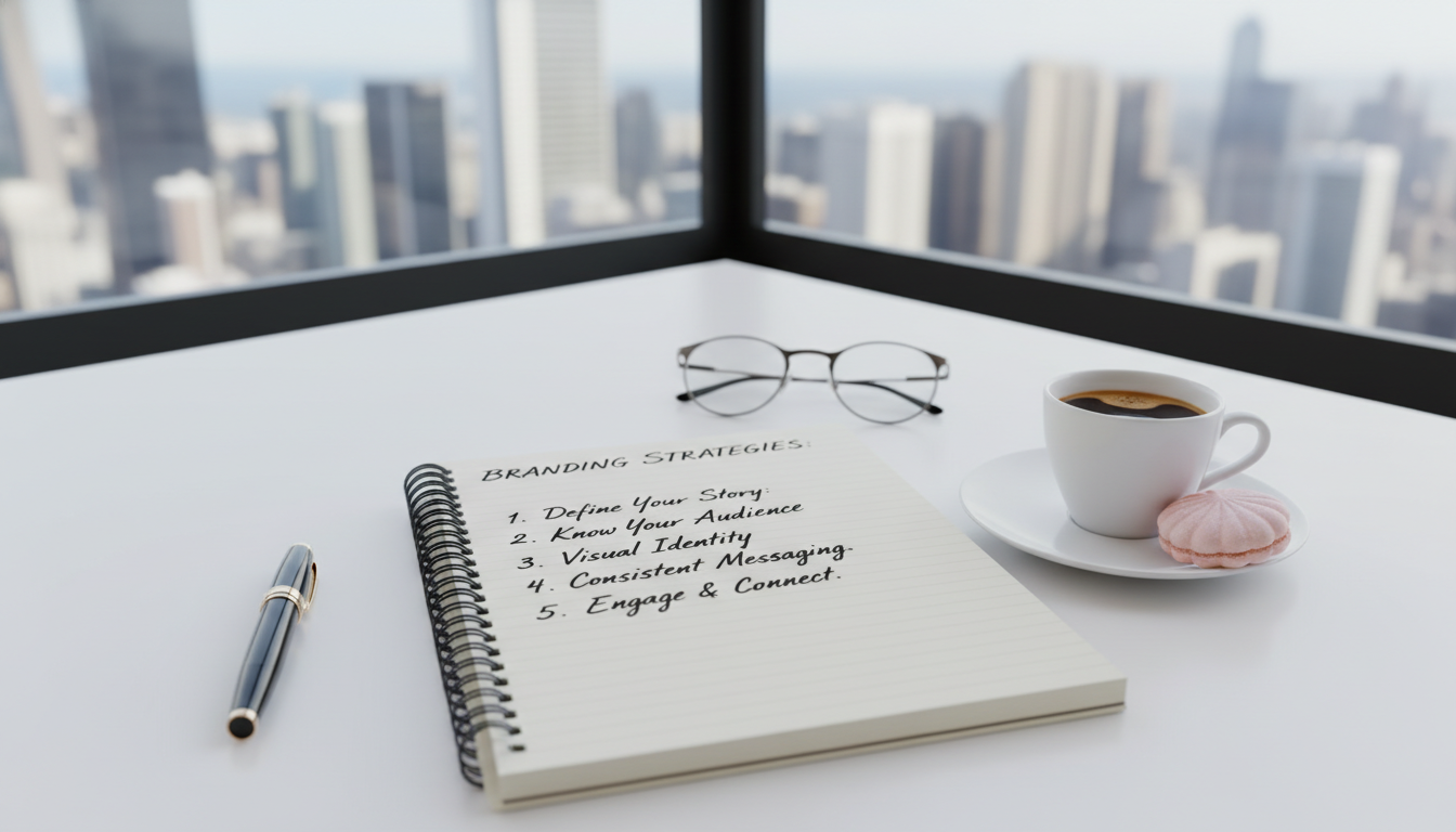 Image: A beautifully composed flat lay of a professional content writer