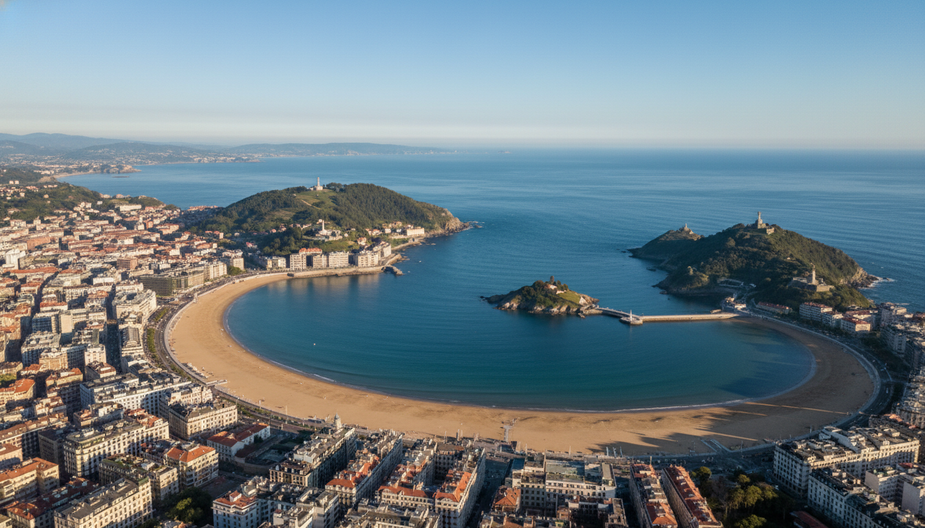 Image: A stunning aerial view of San Sebastián